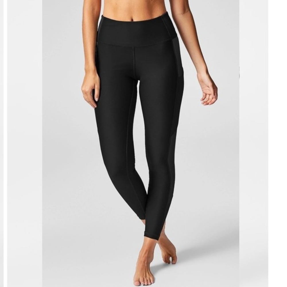 DAUB Women Pocket Legging High Waist Black Matte S Athleisure Workout Yoga Gym